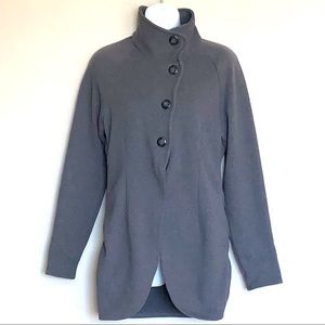 REI Gray Cardigan Button Front Sweater Sz S